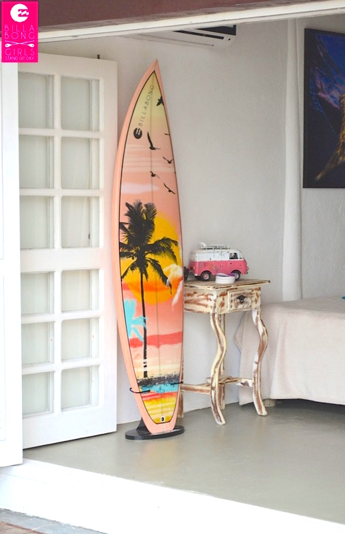 Unique Decorating With Surfboards for Living room