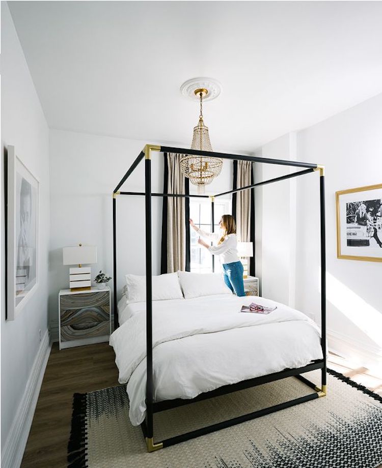 Minimalist Canopy Bed Bedroom Ideas for Living room