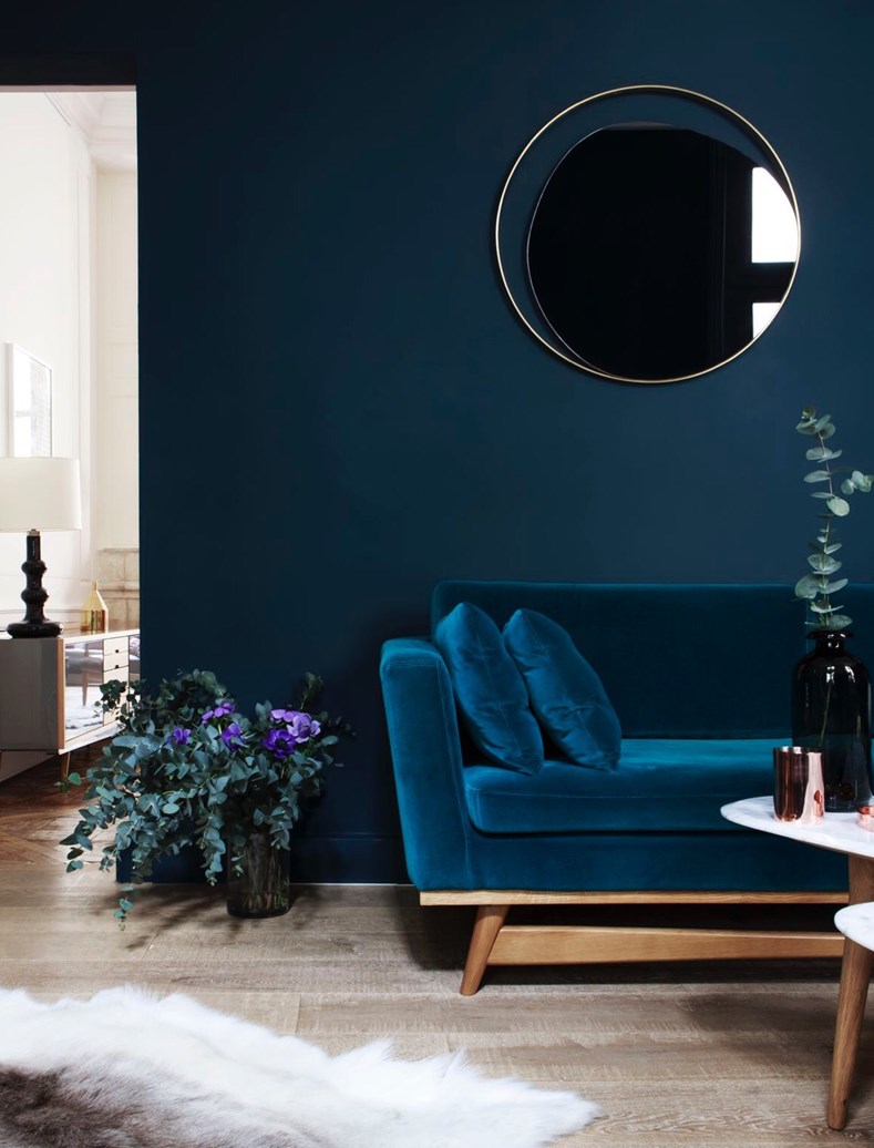 Blue Velvet Sofa from Red Edition