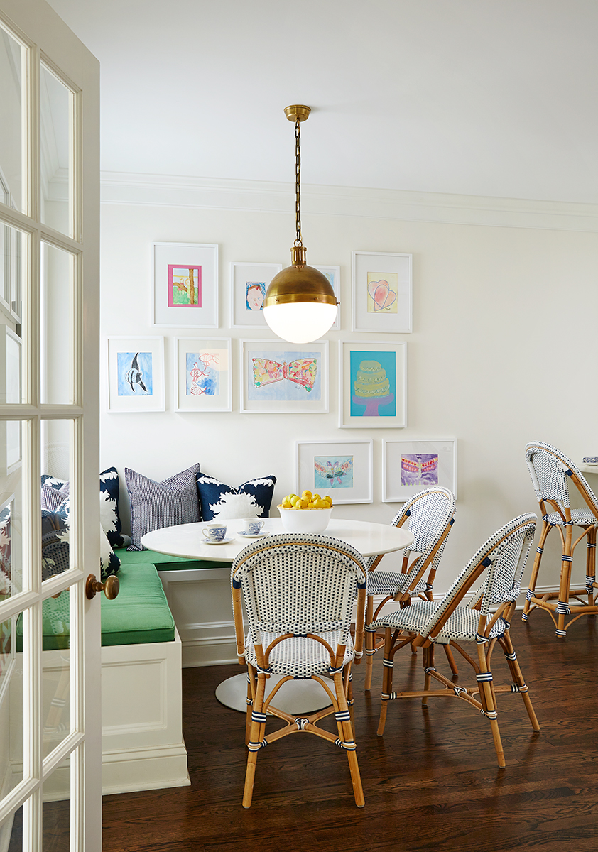 Breakfast Nook Bistro Chairs via Amie Corley Interiors