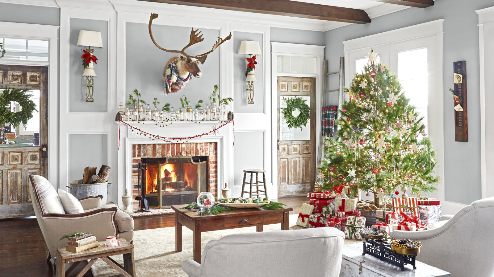 Christmas Home Tour via Country Living