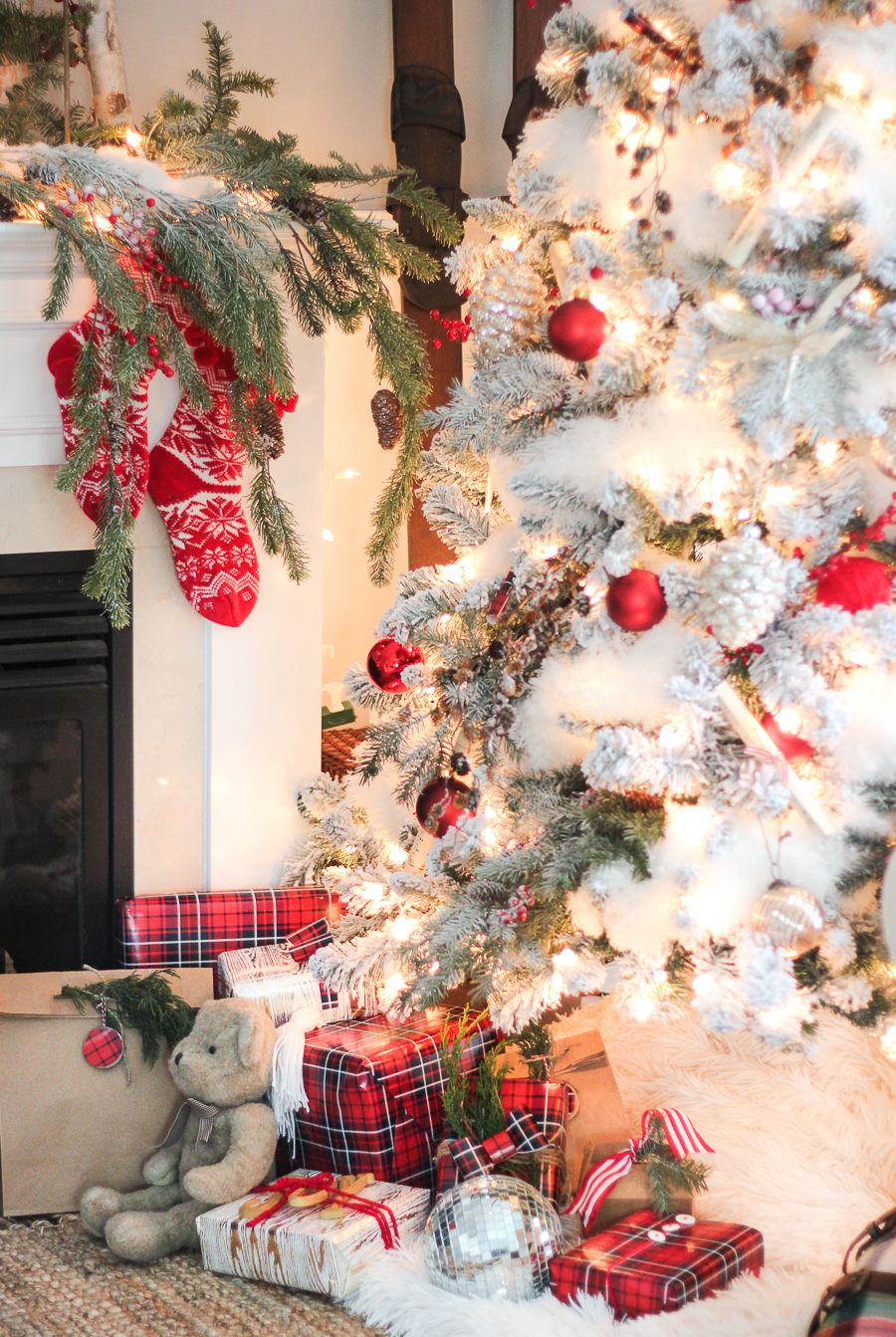 Red and Silver Christmas Tree via Craftberry Bush