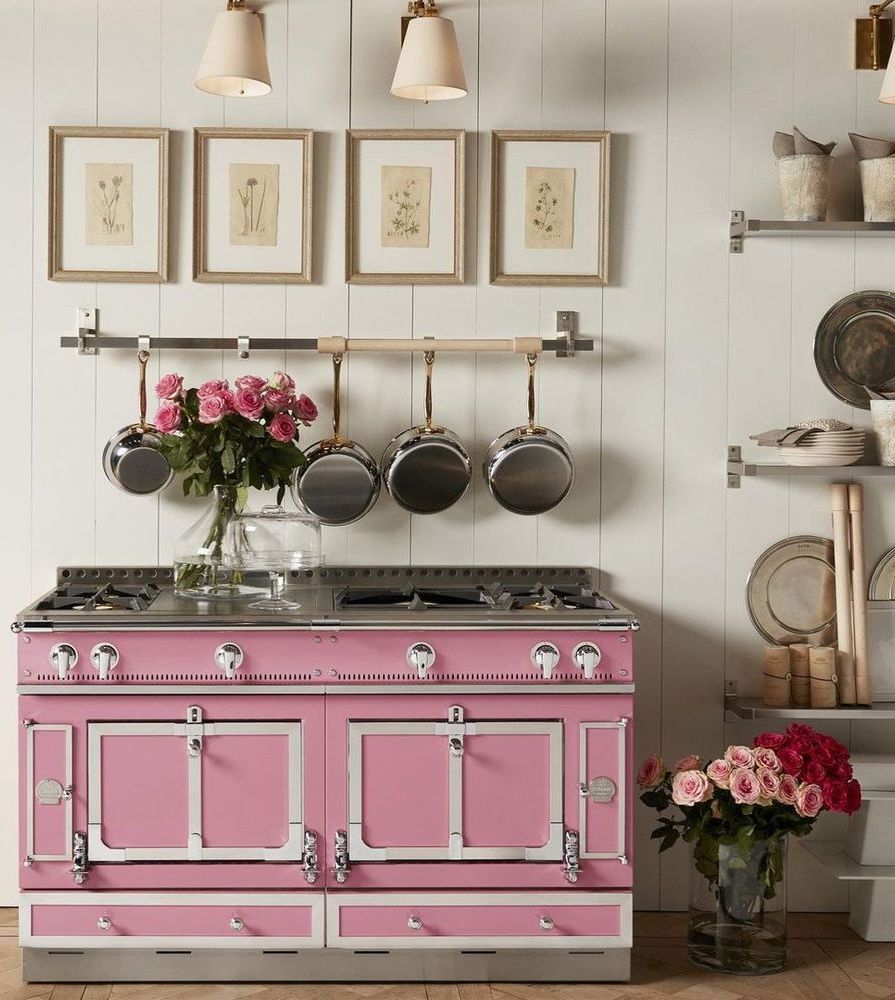 Pink kitchen Range via suzannekasler