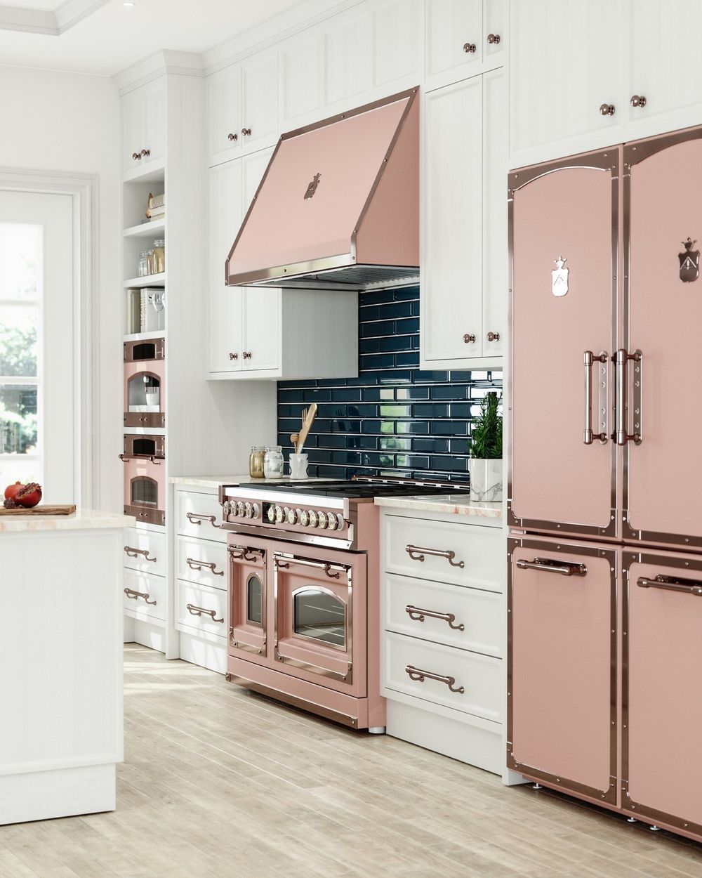 Pink kitchen appliance range ideas Officine Gullo range @lamag