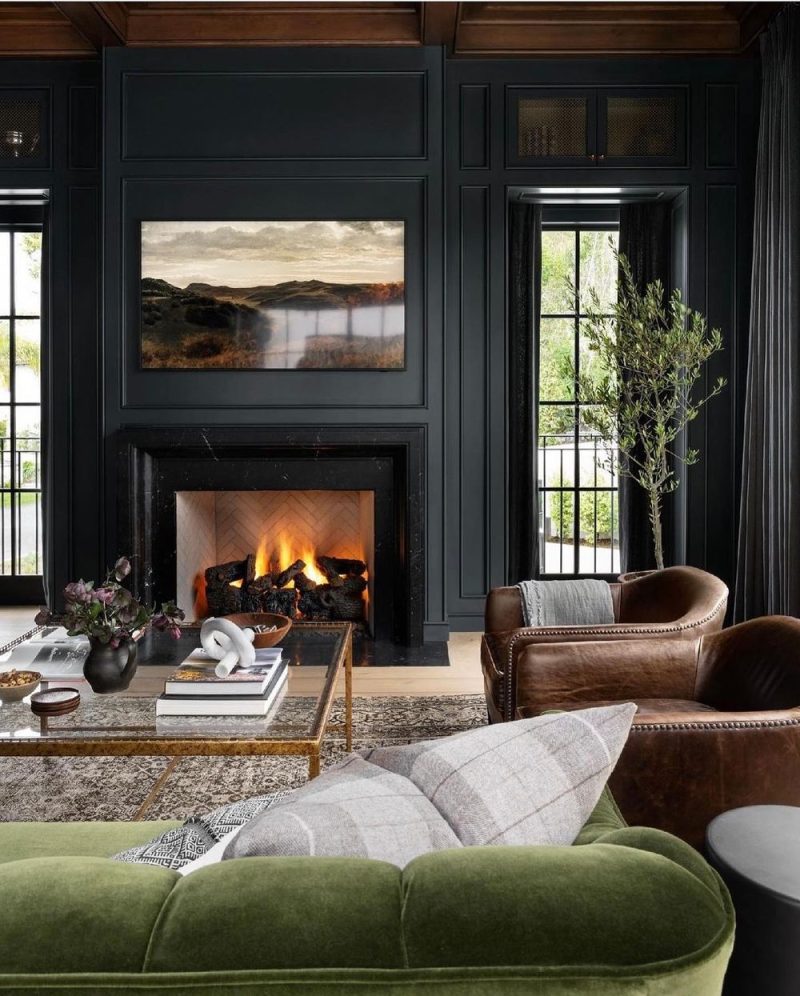 23 Dark and Moody Living Room Ideas