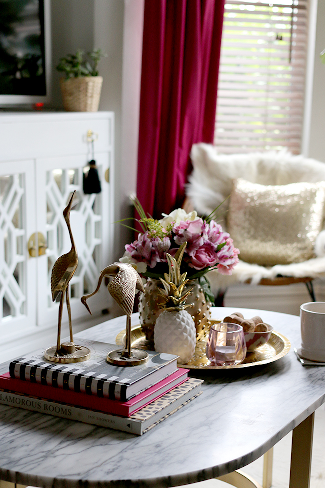 marble coffee table tray