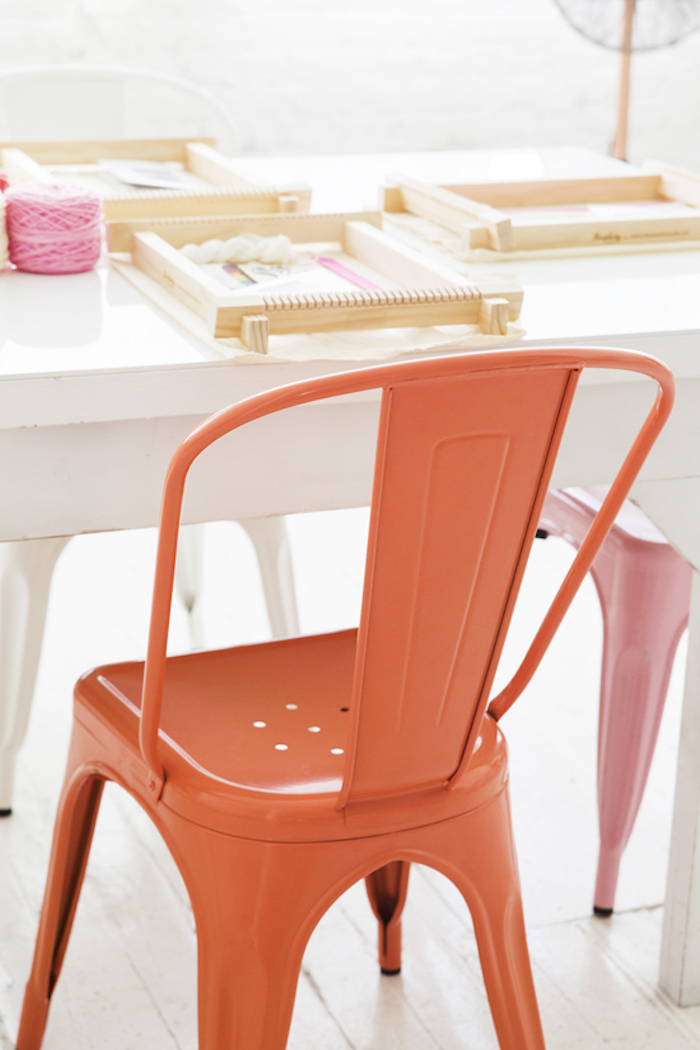 Orange tolix chair via DLF