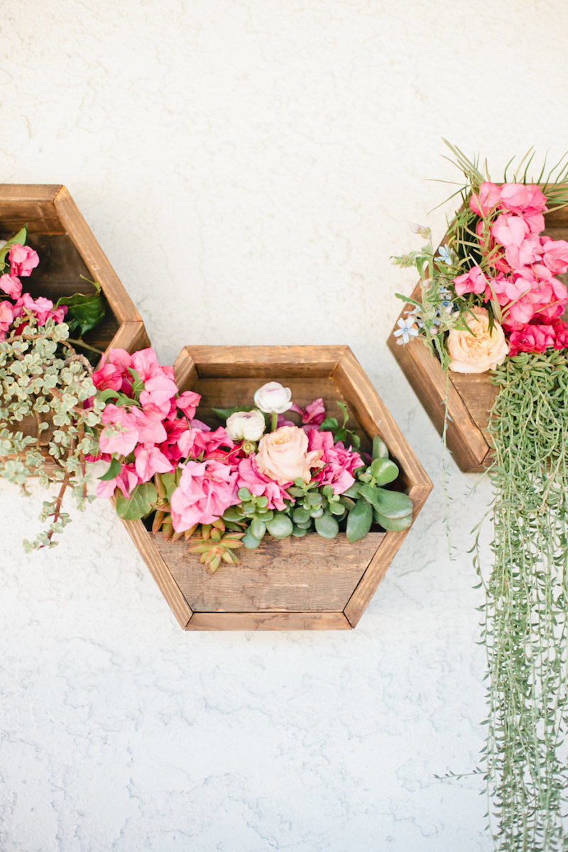 Hanging floral garden