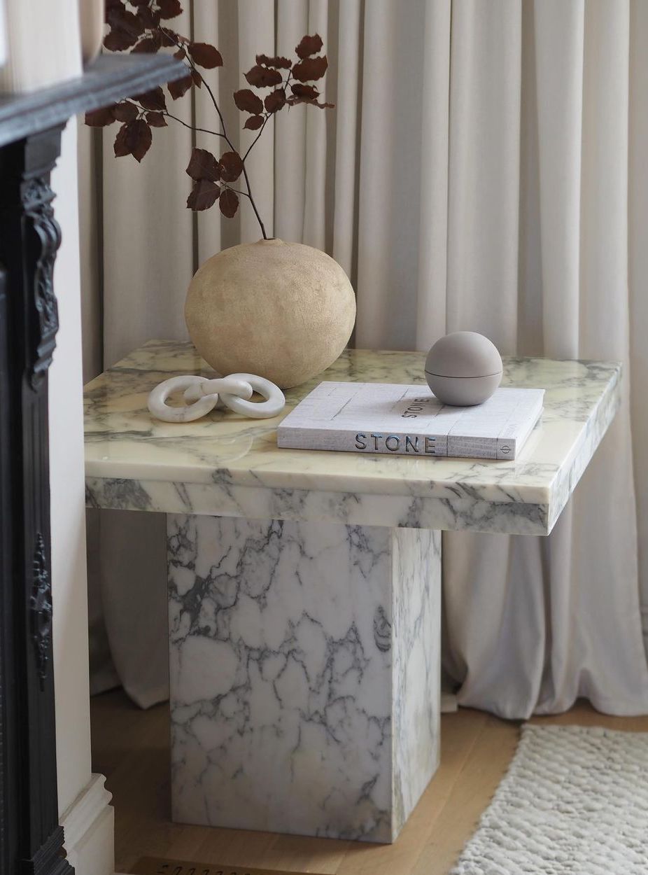 Marble side tables lukearthurwells