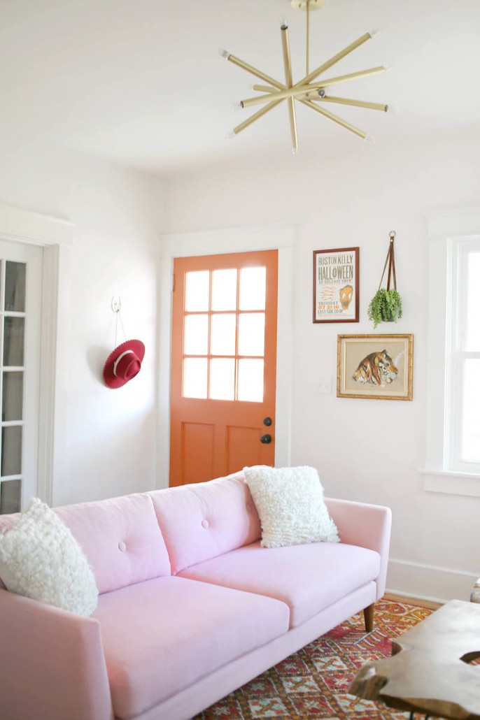 18 Chic Blush Pink Sofas & How to Style Them