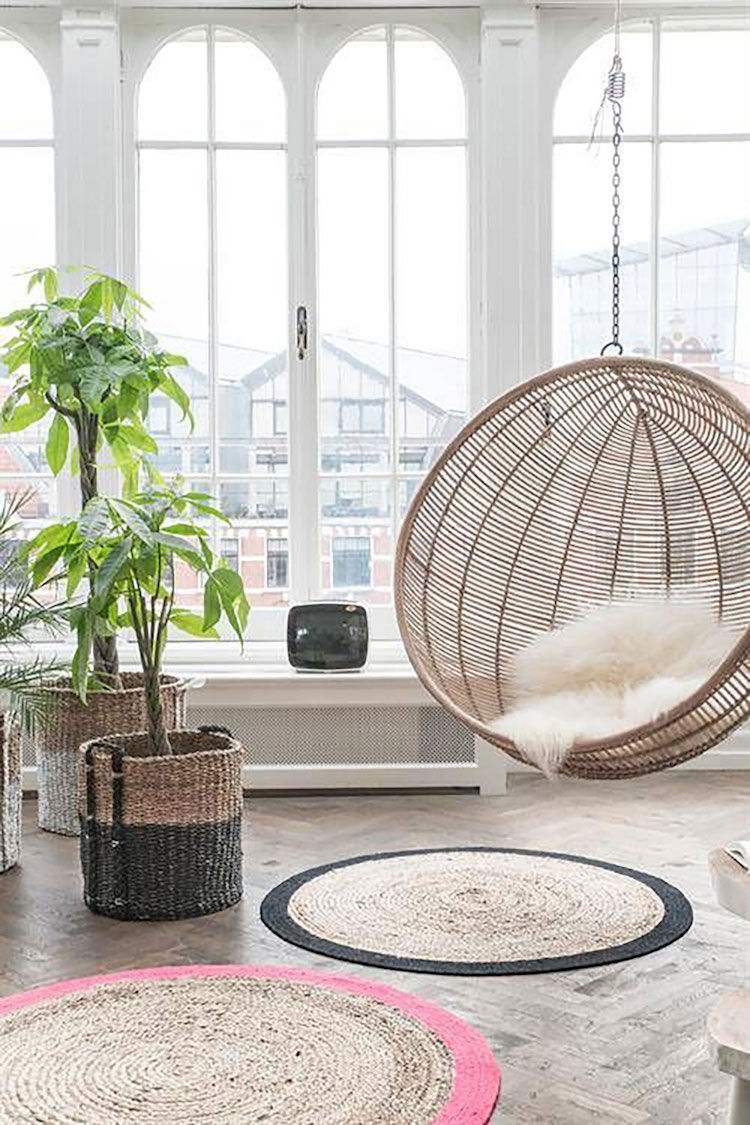 Sphere hanging chair via Anthropologie