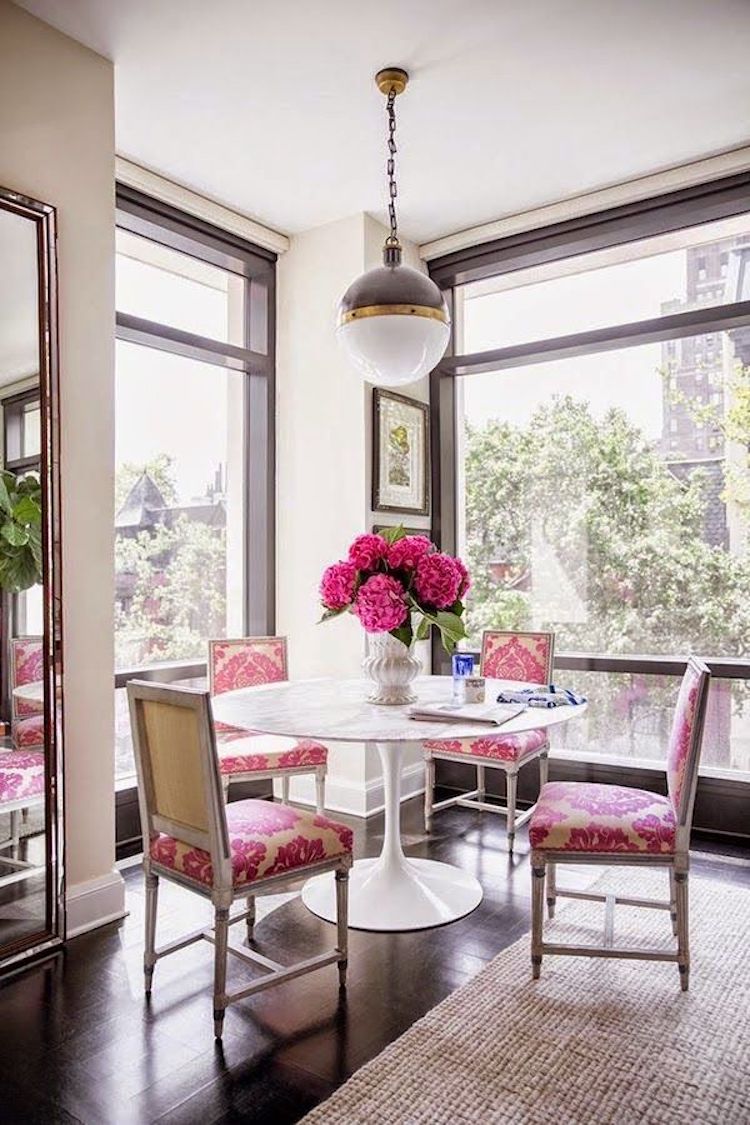 Dining room with Louis XVI Chairs via Victoria Maria Geyer