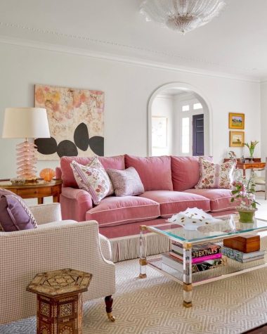 Pink sofas fringe @jenkinsinteriors