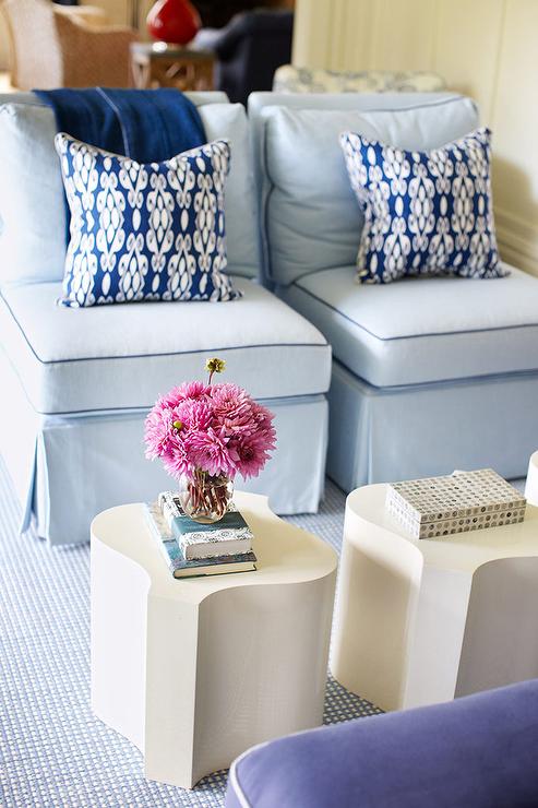 Blue Accent Chairs For The Living Room