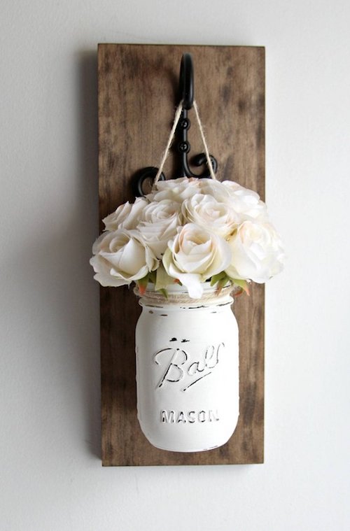 Rustic Home Decor Mason Jar Ideas #rustic