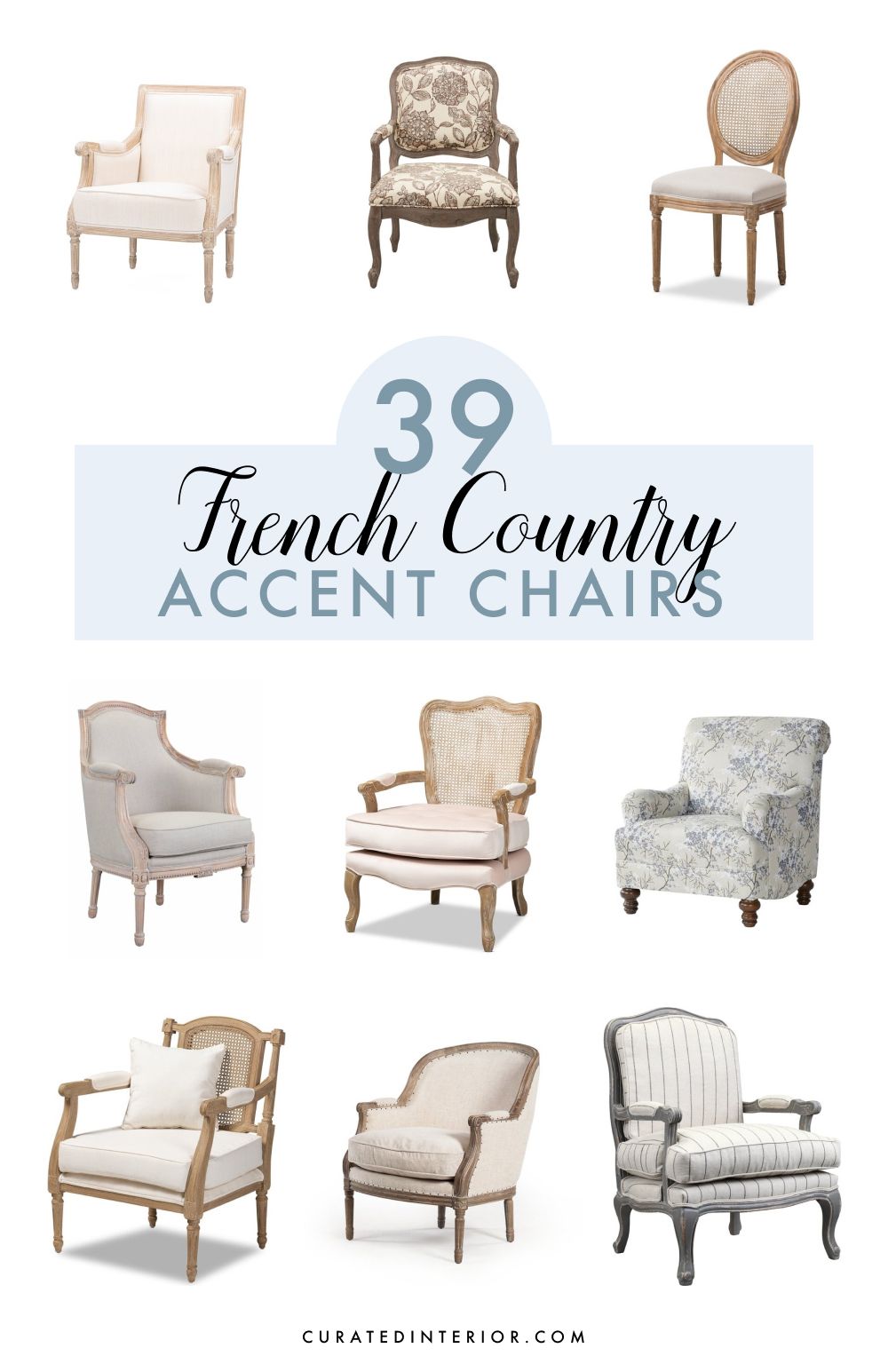 39 French Country Accent Chairs You Will Love!
