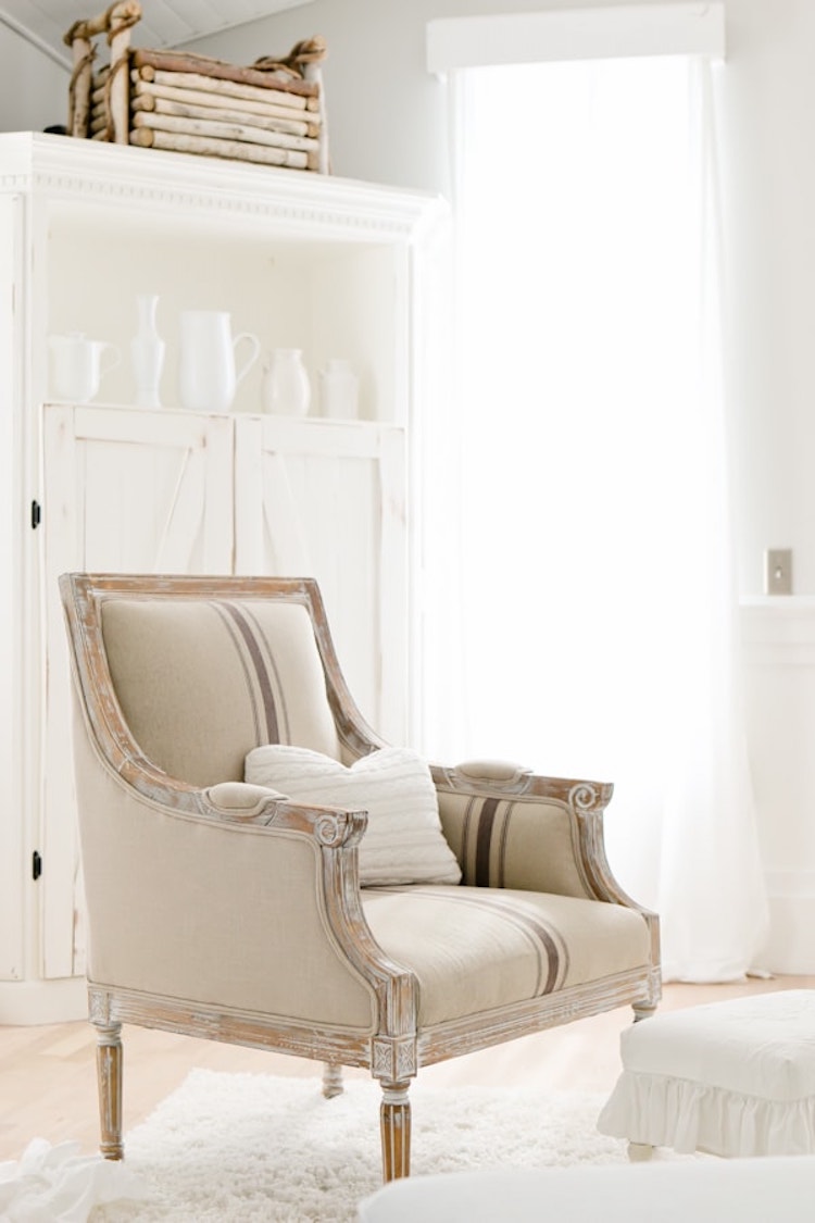 French Country Beige Chair