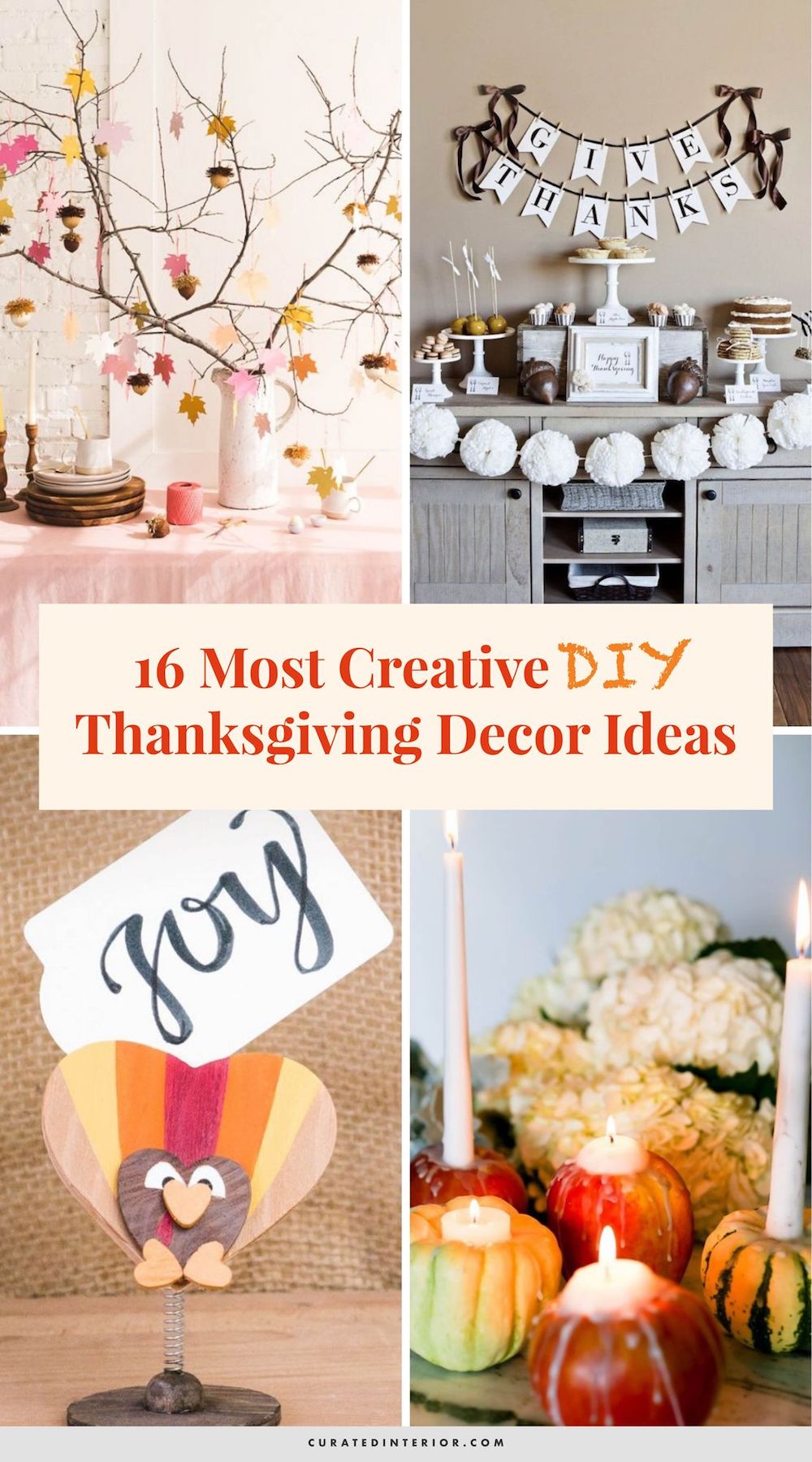 16 Most Creative DIY Thanksgiving Decor Ideas