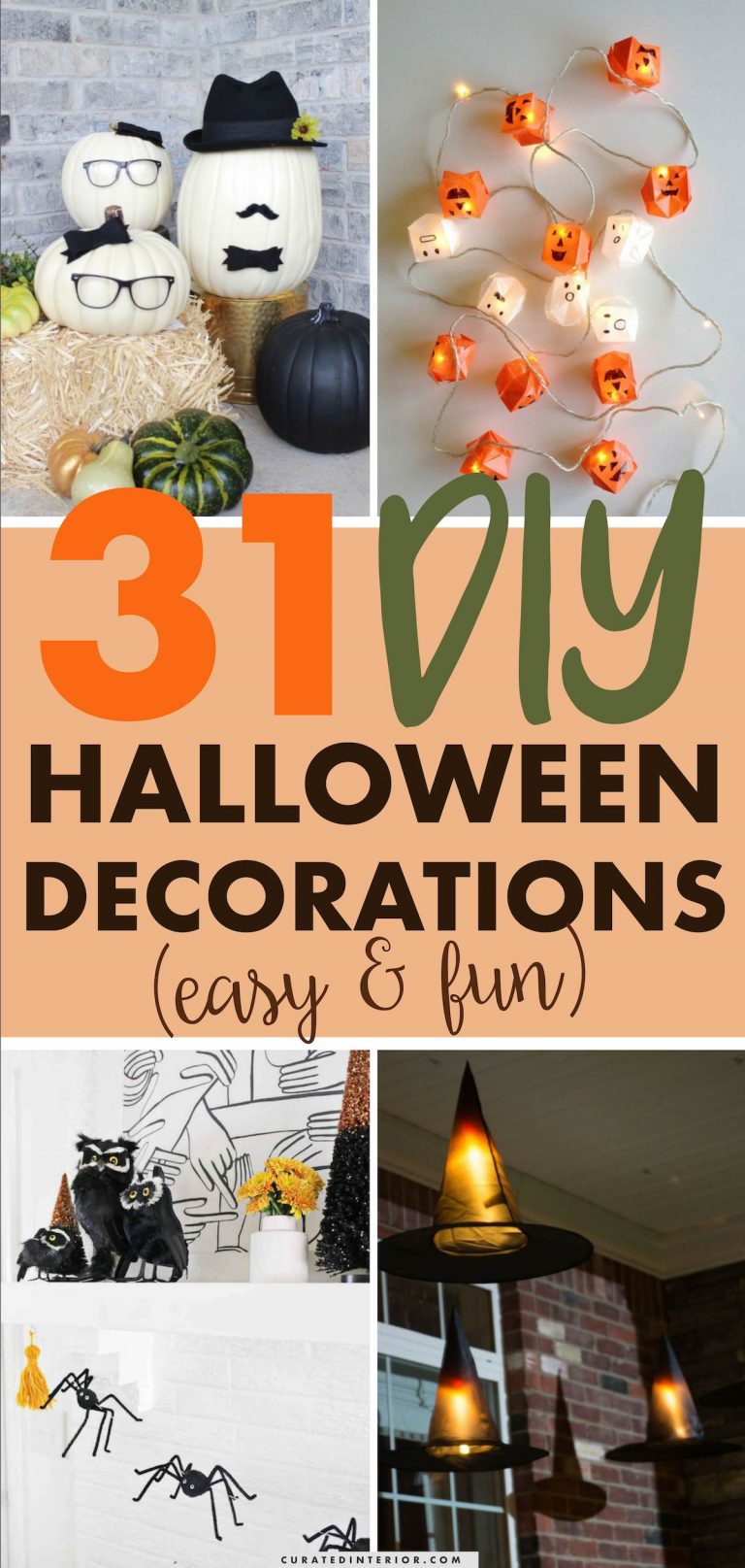 31 DIY Halloween Decorations to Make for Spooky Crafting at Home