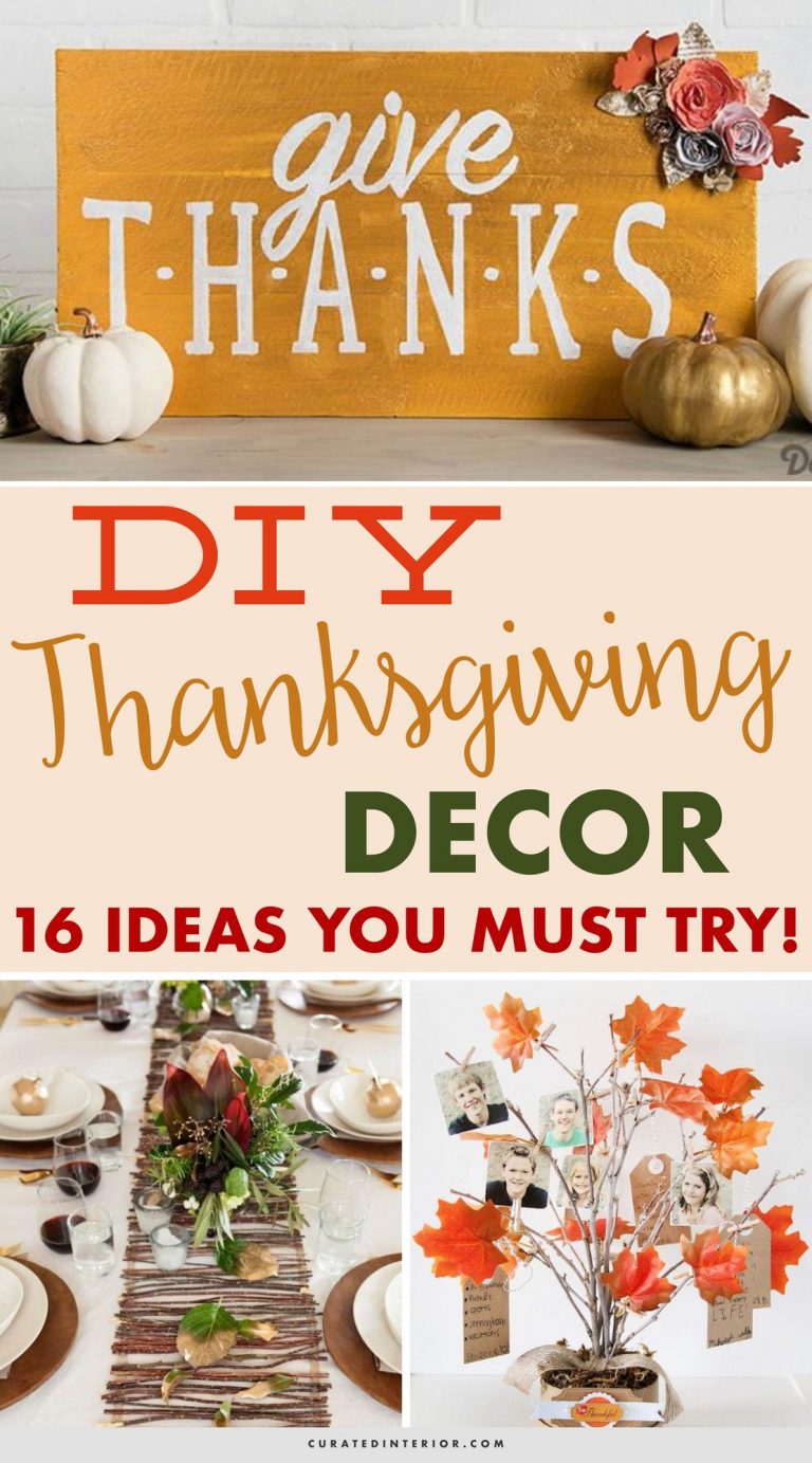 16 Creative DIY Thanksgiving Decor Ideas and Crafts