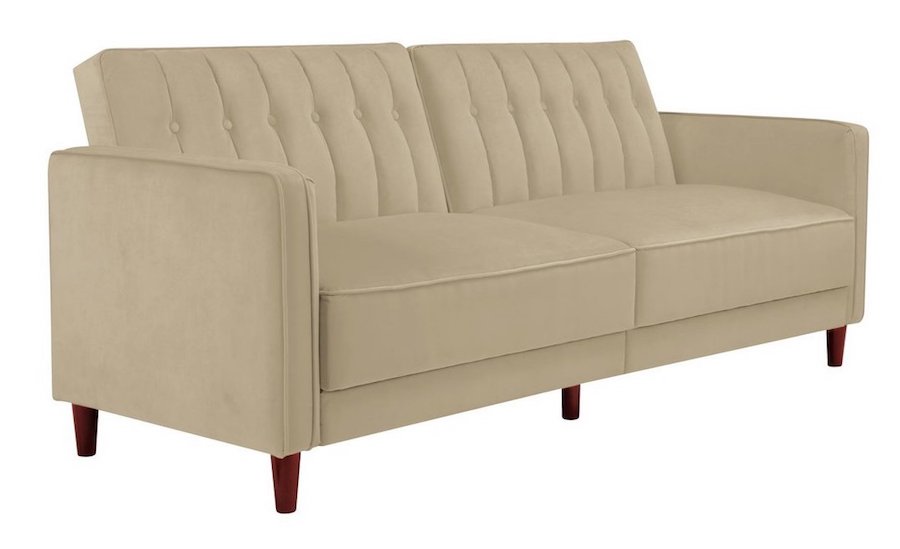 Highly Rated, Affordable Sofa Bed, Beige Tufted Convertible Bed