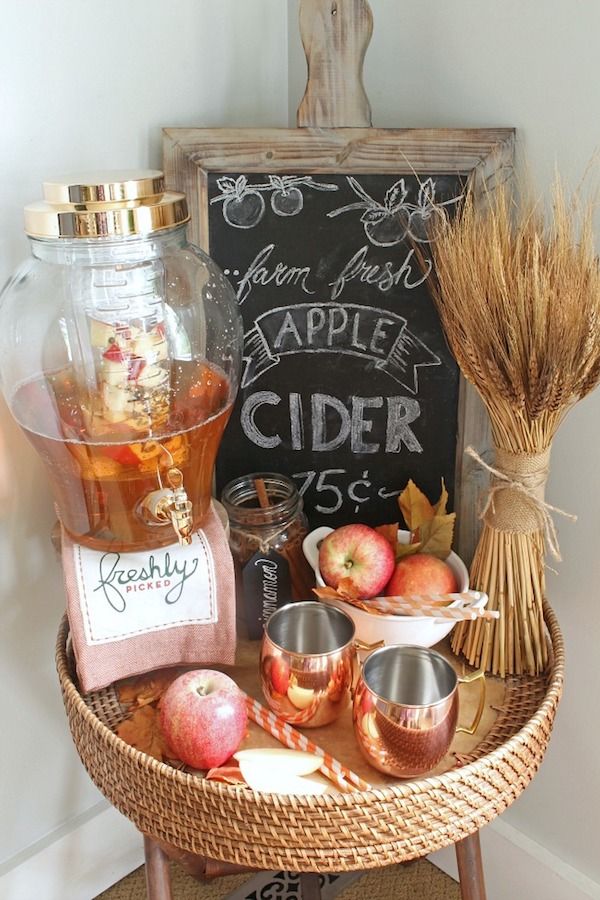 Apple Cider Farmhouse Fall Tray by Clean and Scentsible