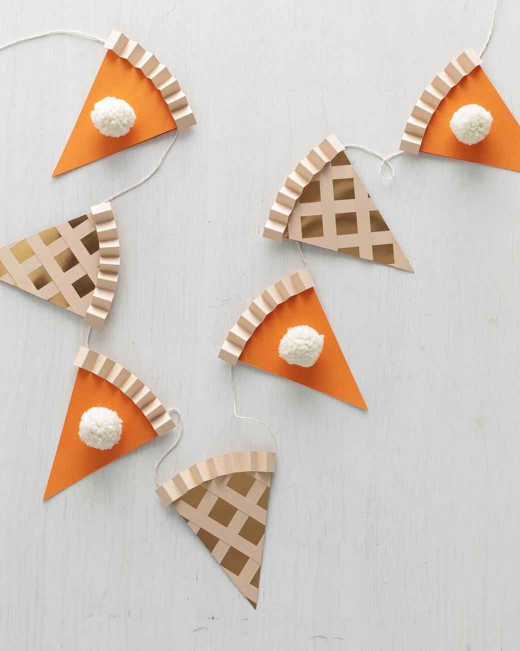 Pumpkin Pie Garland via MarthaStewart