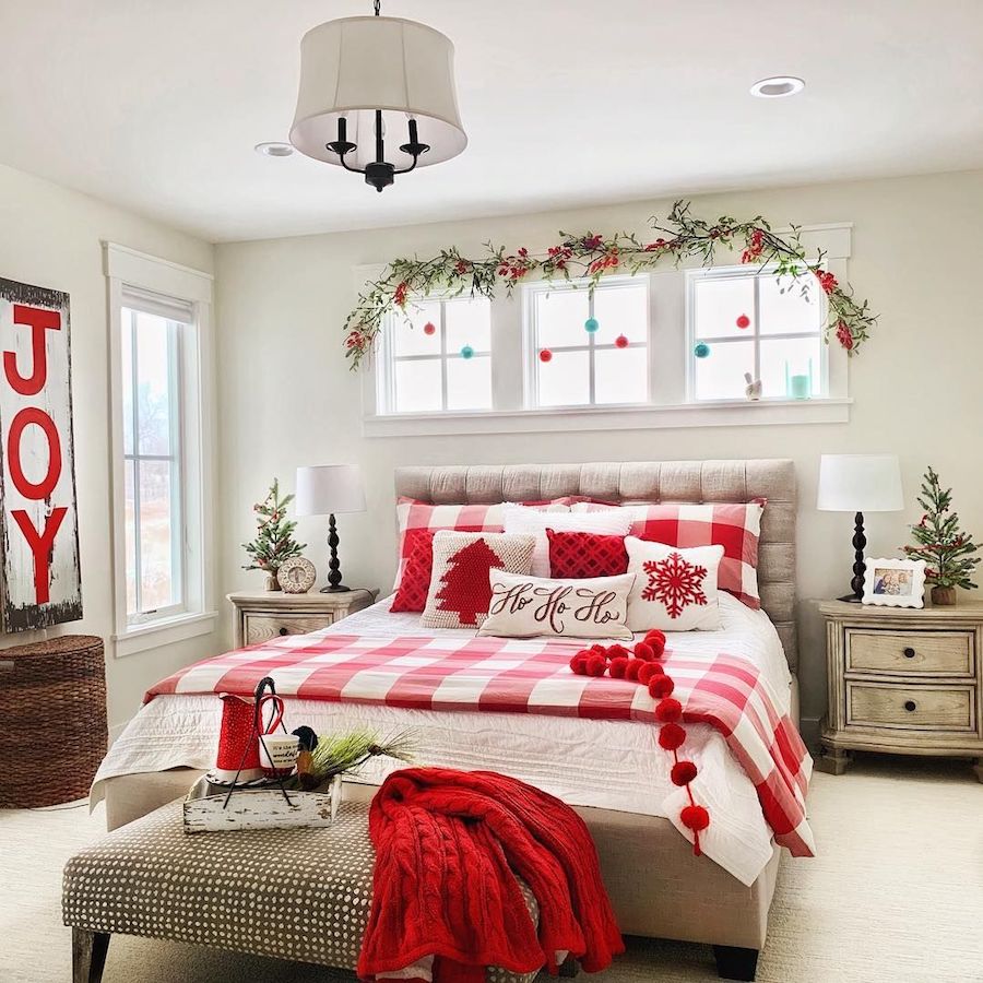 Christmas Tree In A Bedroom