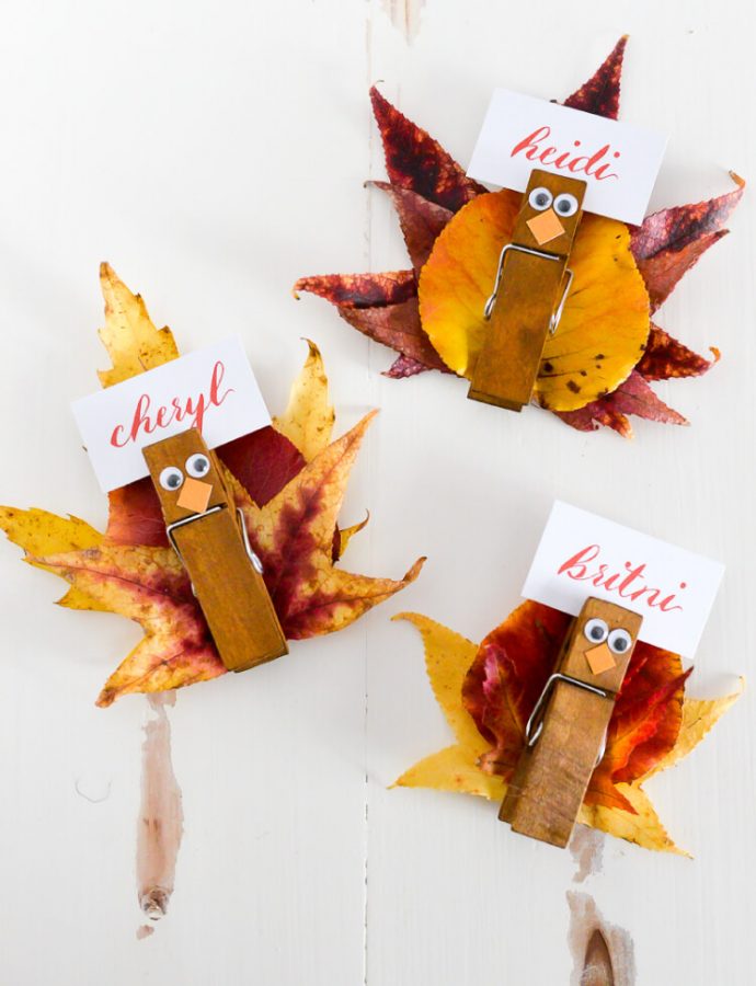 25 Awesome DIY Thanksgiving Place Card Ideas