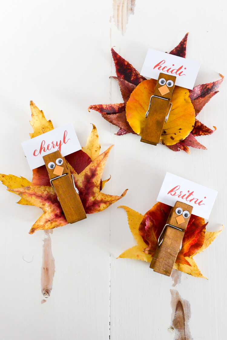 25 Awesome DIY Thanksgiving Place Card Ideas