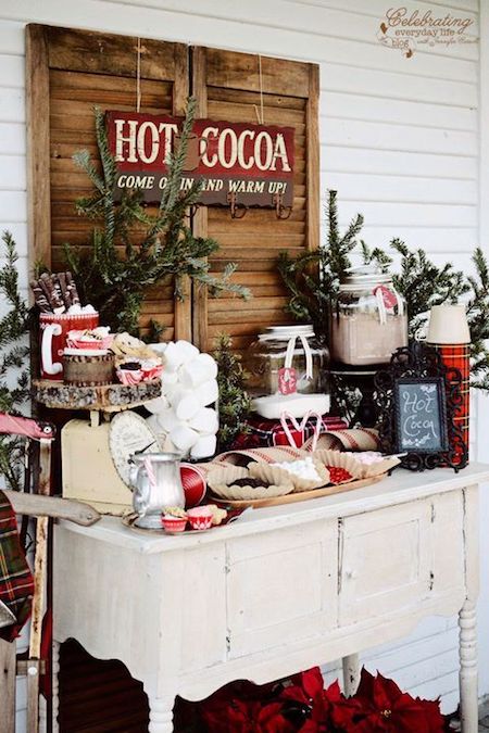 Tabletop Hot Cocoa Station