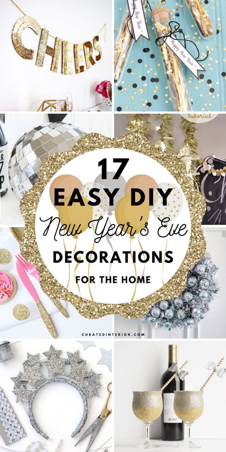 17 Easy DIY New Year’s Eve Decorations to Make at Home