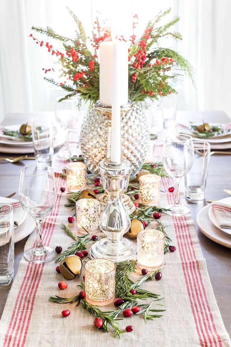 Farmhouse Christmas Tablescape via blesserhouse