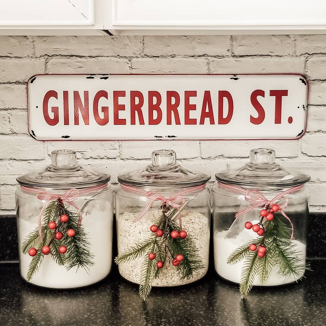 Gingerbread Street Metal Sign via @farmhouse165