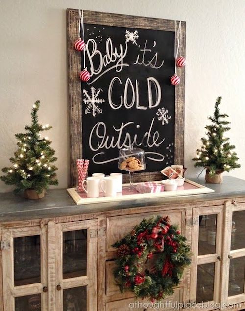 Hot Cocoa Station via athoughtfulplaceblog #HotCocoaBar