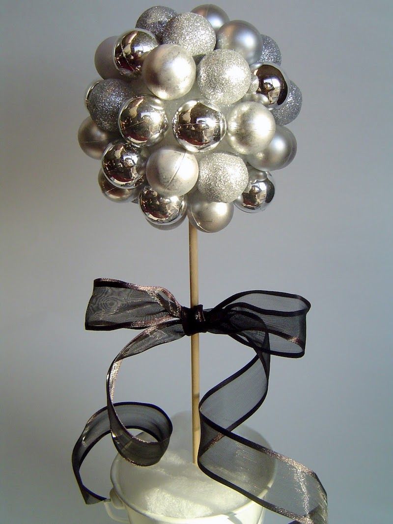 New Year’s Eve Silver Topiary via simplydesigning