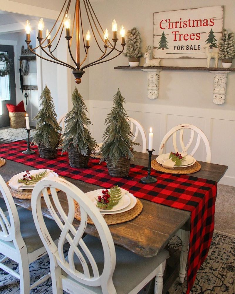 Dining Room Decor For Christmas - Creating A Cozy Country Christmas ...