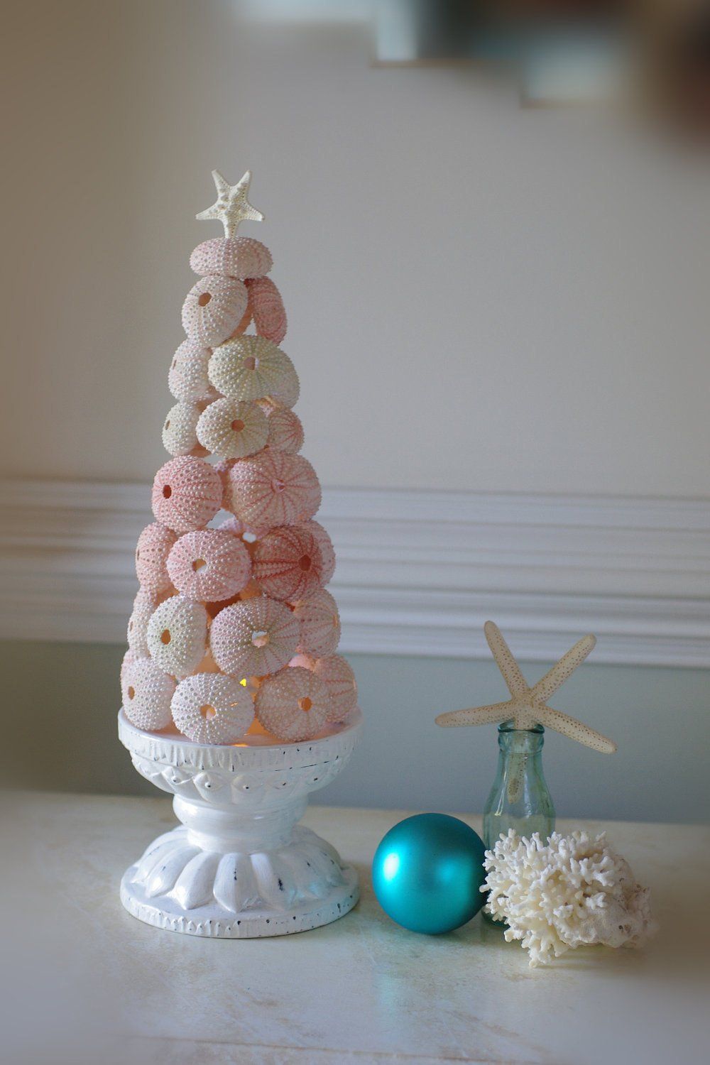 Sea Urchin Christmas Tree - Coastal Christmas Decor