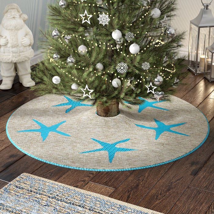Starfish Christmas Tree Skirt