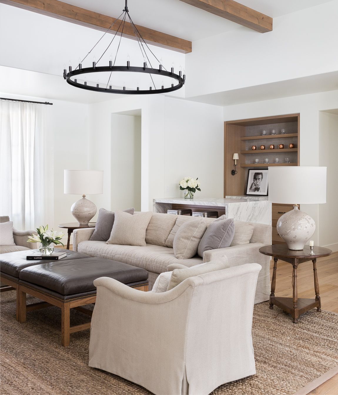 Neutral Living Room Design by Marianne Simon