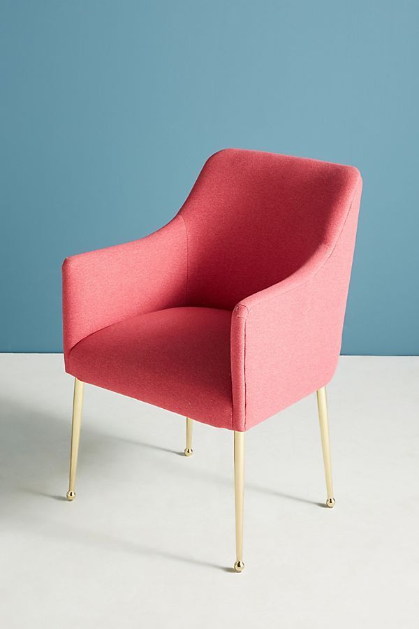 Pink Wool Dining Chair