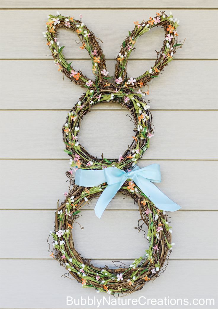 DIY Bunny Wreath via sprinklesomefun