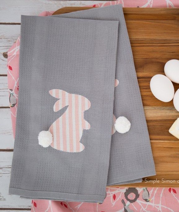 DIY Easter Bunny Towels via simplesimonandco