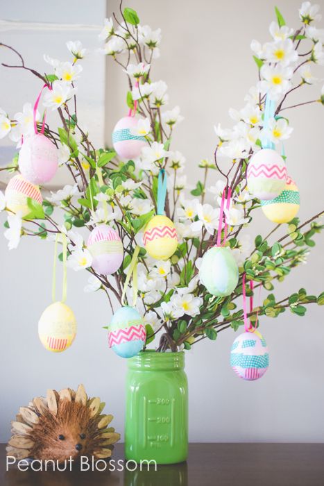 Easter egg tree via Peanut Blossom