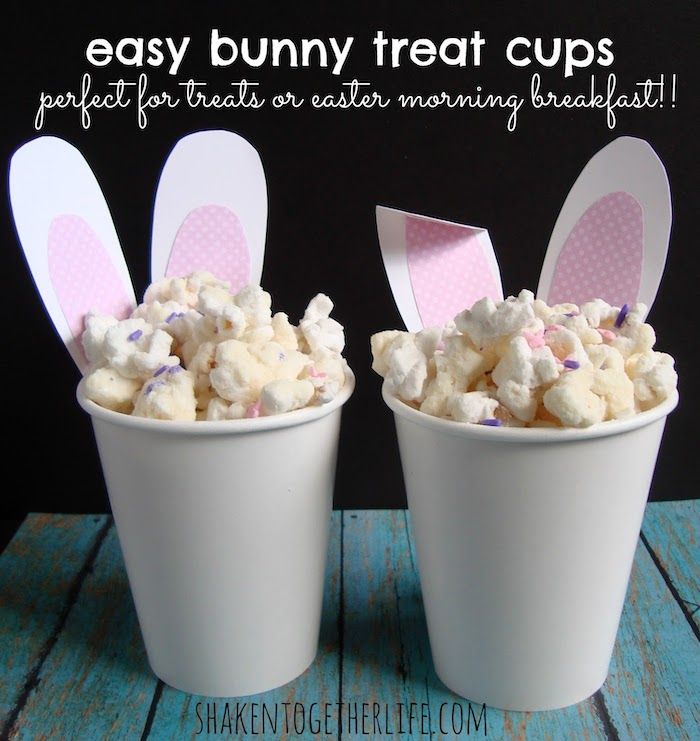 Easy Bunny Ear Cup Decor via shakentogetherlife