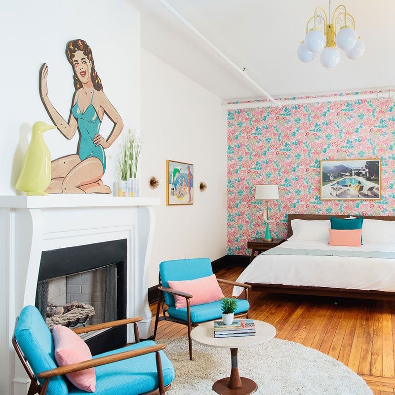 Mid-century modern bedroom via Graham Yelton and Margaret Pate