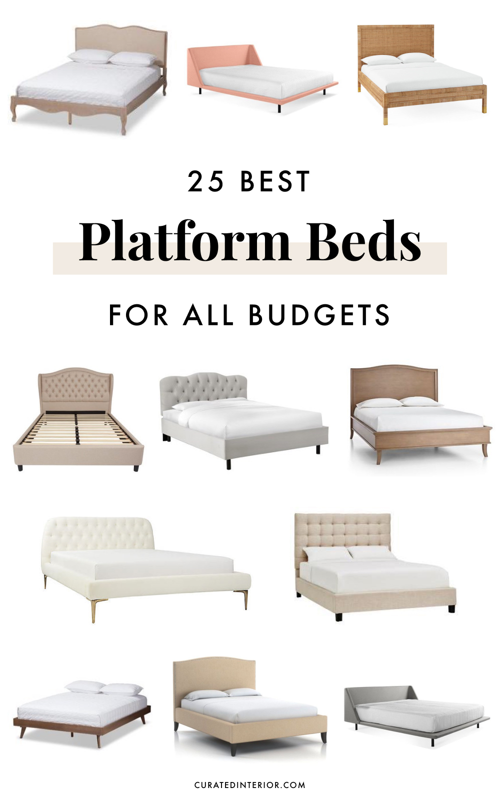 25 Perfect Platform Beds for all Budgets for Your Bedroom