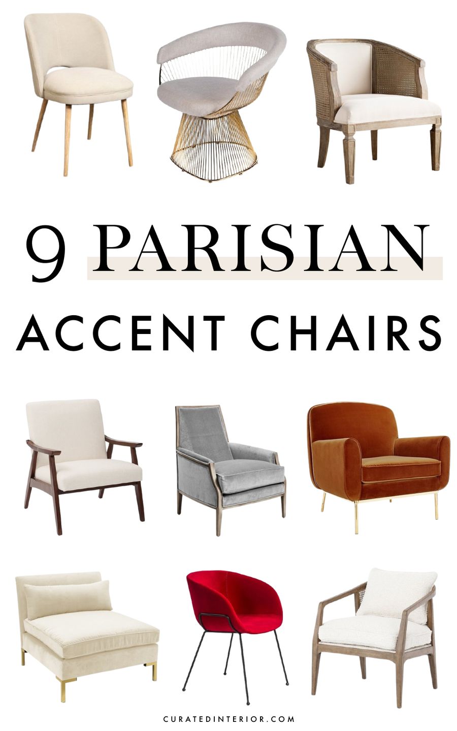 9 Modern Parisian Accent Chairs