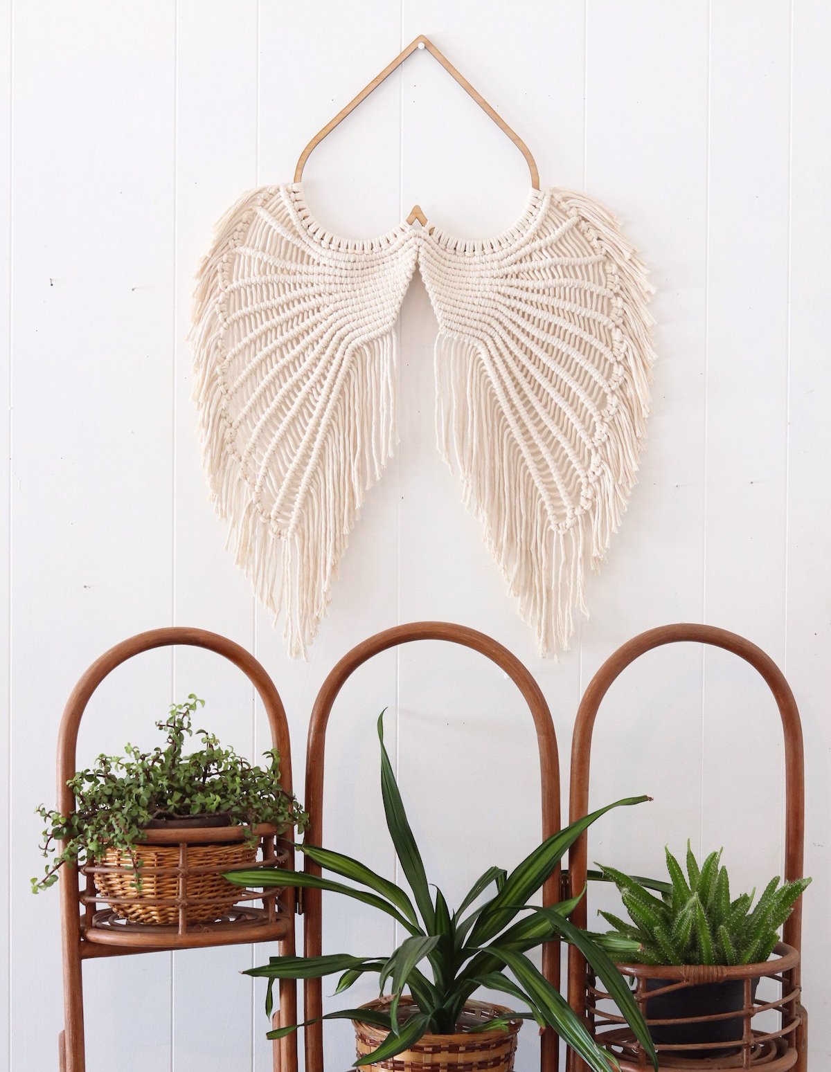 Angel Wings Macrame - Macrame Wallhanging