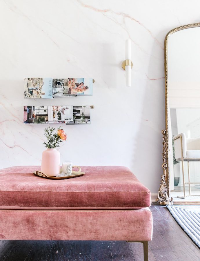 15 Beautiful Blush Pink Ottomans